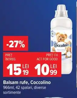 Carrefour Balsam rufe Coccolino Ofertă