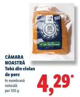 Lidl Cămara Noastră Tobă din ciolan de porc Ofertă