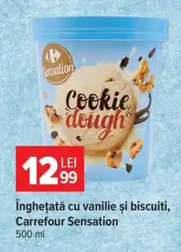 Carrefour Înghețată cu vanilie și biscuiți, Carrefour Sensation Ofertă
