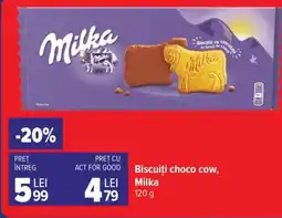 Carrefour Biscuiți choco cow, Milka Ofertă