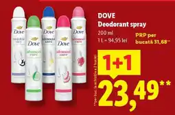 Lidl DOVE Deodorant spray Ofertă