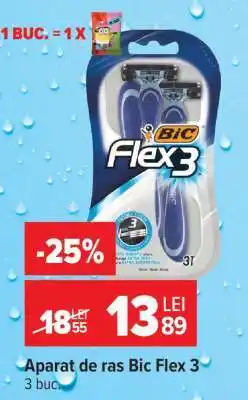 Carrefour Aparat de ras, Bic Flex 3 Ofertă
