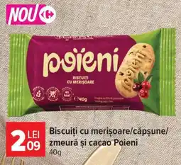 Carrefour Biscuiți cu merișoare/căpșune/zmeură și cacao Poieni Ofertă