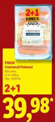 Lidl Pikok Crenvurști Polonezi Ofertă