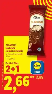 Lidl GELATELLI Înghețată cu gust de vanilie Ofertă