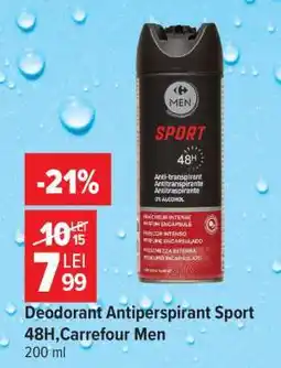 Carrefour Deodorant Antiperspirant Sport 48H, Carrefour Men Ofertă