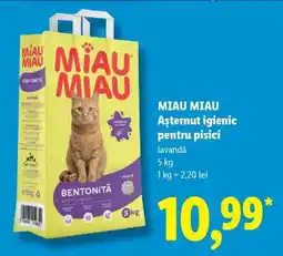 Lidl MIAU MIAU Așternut igienic pentru pisici Ofertă