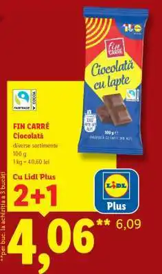 Lidl Fin Carré Ciocolată Ofertă