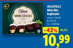 Lidl GELATELLI Mini Mix înghețată Ofertă