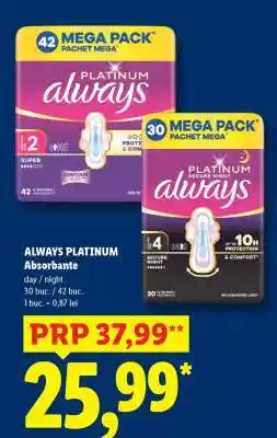 Lidl ALWAYS PLATINUM Absorbante Ofertă