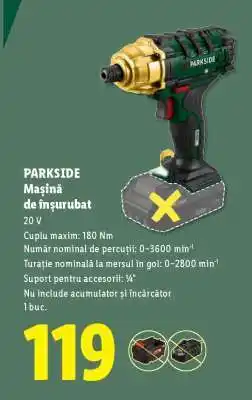 Lidl PARKSIDE Mașină de înșurubat Ofertă