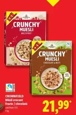 Lidl Crownfield Crunchy Müsli Ofertă