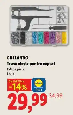 Lidl CRELANDO Trusă clește pentru capsat Ofertă