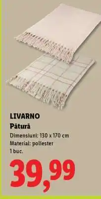 Lidl Livarno Pătură Ofertă