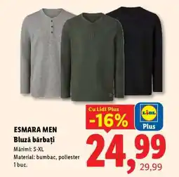 Lidl ESMARA MEN Bluză bărbați Ofertă