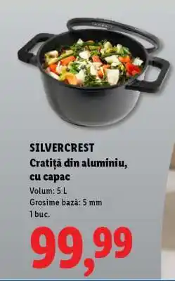 Lidl SILVERCREST Cratiță din aluminiu cu capac Ofertă