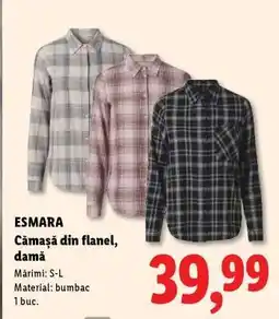 Lidl ESMARA Cămașă din flanel, damă Ofertă