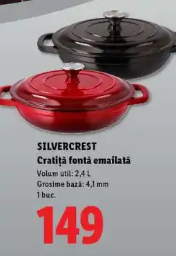 Lidl SILVERCREST Cratiță fontă emailată Ofertă