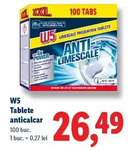 Lidl W5 Tablete anticalcar Ofertă