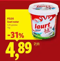 Lidl Pilos Iaurt natur Ofertă