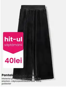 Pepco Pantaloni femei velur Ofertă