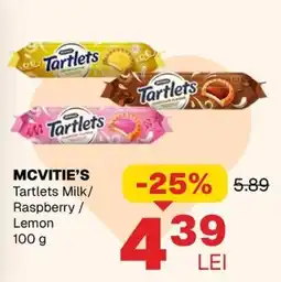 Annabella McVitie's Tartlets Milk/Raspberry/Lemon Ofertă