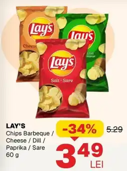 Annabella Lay's chips barbeque cheese dill paprika sare Ofertă
