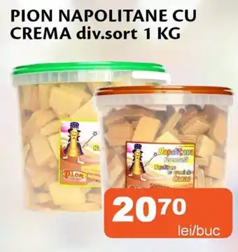 Unicarm Pion napolitane cu crema Ofertă