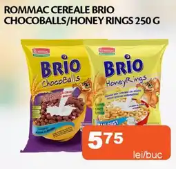 Unicarm Rommac cereale brio chocoballs/honey rings Ofertă