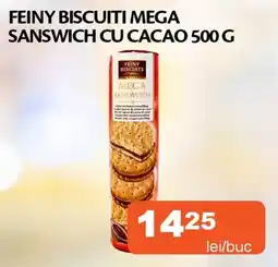 Unicarm Feiny biscuiti mega sanswich cu cacao Ofertă