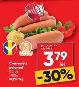 PROFI Crenvurști polonezi Caroli Ofertă