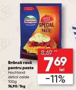 PROFI Brânză rasă pentru paste Hochland delicii calde 100g Ofertă