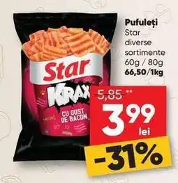 PROFI Pufuleți Star Ofertă