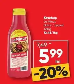 PROFI Ketchup La Minut dulce / picant 480g Ofertă