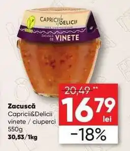 PROFI Zacuscă Capricii&Delicii vinete / ciuperci Ofertă