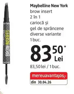 DM Maybelline New York brow insert Ofertă