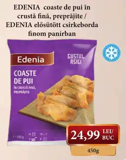 CBA Edenia coaste de pui în crustă fină, preprăjite Ofertă