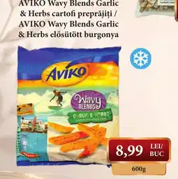 CBA Aviko wavy blends garlic & herbs Ofertă