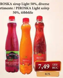 CBA Piroska sirop Light 50%, diverse Ofertă