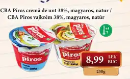 CBA CBA piros cremă de unt 38%, magyaros, natur Ofertă