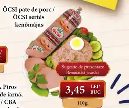 CBA Öcsi pate de porc Ofertă