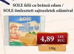 CBA Sole felii cu brânză edam Ofertă