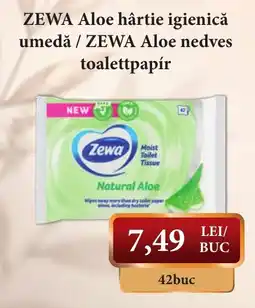 CBA Zewa aloe hârtie igienică umedă Ofertă