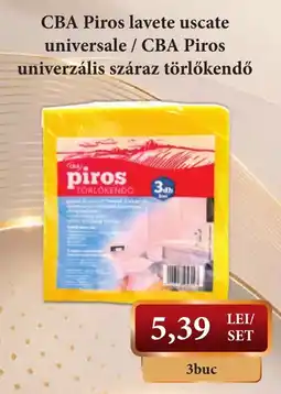CBA Cba piros lavete uscate universale Ofertă