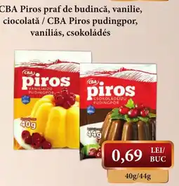 CBA CBA piros praf de budincă, vanilie, ciocolată Ofertă