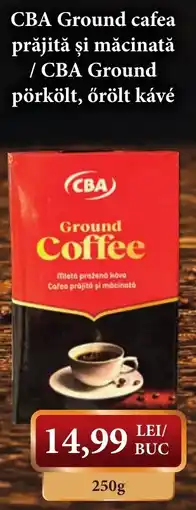 CBA CBA Ground cafea prăjită și măcinată Ofertă