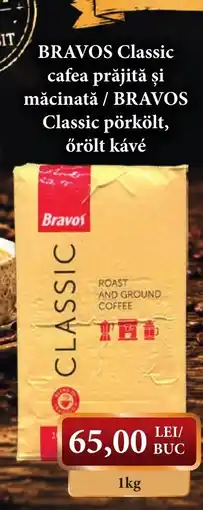CBA Bravos classic cafea prăjită și măcinată Ofertă