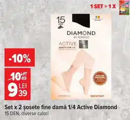 Carrefour Diamond șosete fine damă 1/4 Active Ofertă