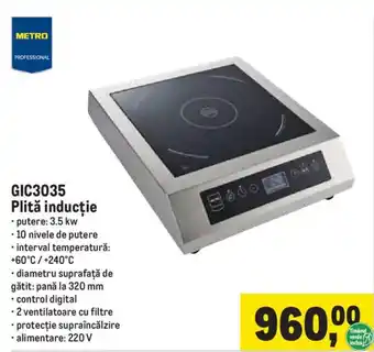Metro Professional Plită inducție GIC3035