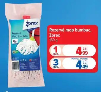 Zorex rezervă mop bumbac
